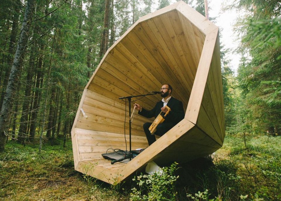 Forest Megaphones, Studio B210 con l'Estonian Academy of Arts, 2015, Pähni Nature Centre